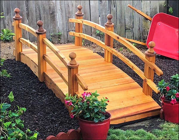 Red Cedar Camelot Double Rail Bridge