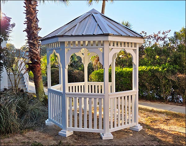 Treated Pine Single Roof Octagon Gazebos