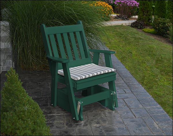 Poly Lumber Traditional English Glider Chair