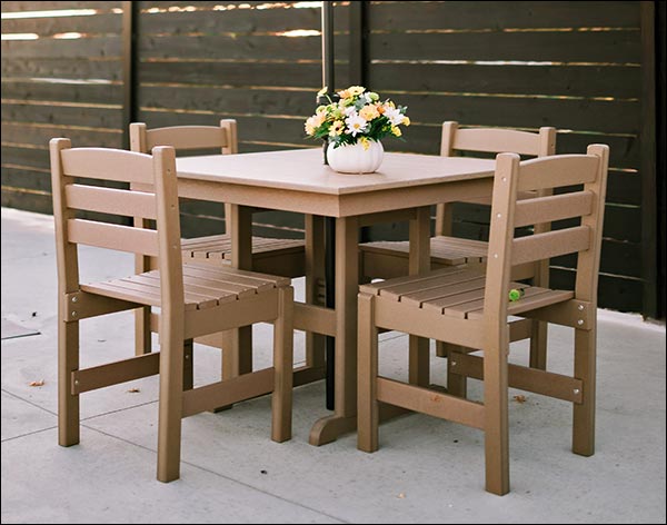 Poly Lumber Bayside 38" Square Table
