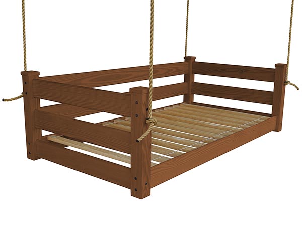 Southern Yellow Pine Modern Swingbed w/ Rope