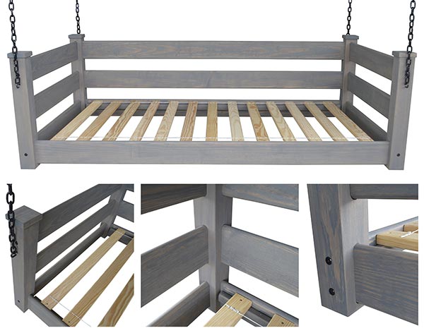 Southern Yellow Pine Modern Swingbed w/ Chain