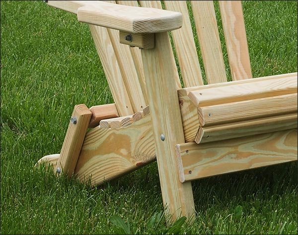 Treated Pine Folding Adirondack Chair