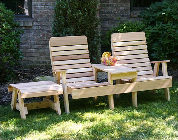 Red Cedar Royal Highback Settee