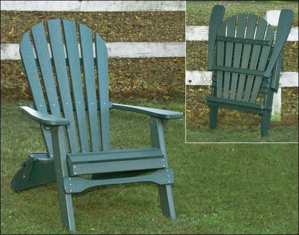 Poly Lumber Adirondack Folding Chair