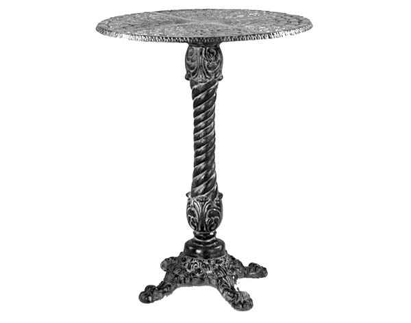 Aluminum Basketweave Bar Table