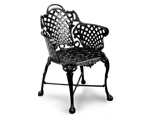 Aluminum Basketweave Chair