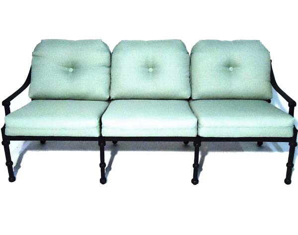 Aluminum Leon Deep Seating Sofa w/ Cushions
