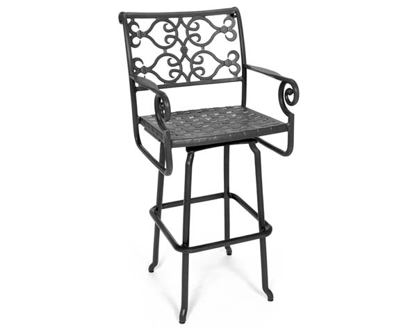 Aluminum Veracruz Swivel Barstool