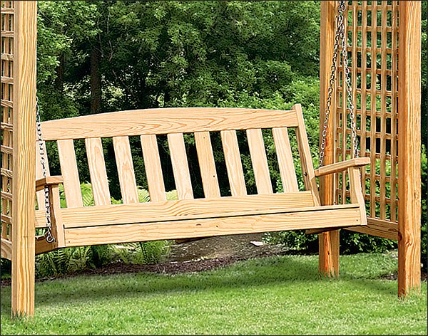 Treated Pine Greenfield Arbor and Swing Set