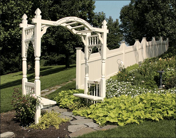 Oxford Arbor w/Gingerbread Scrolls