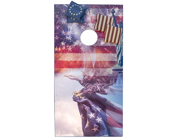 Poly Frame Corn Hole Set - Patriotic