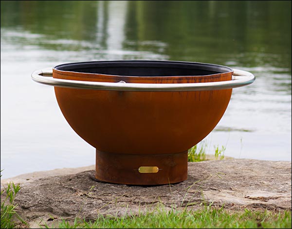 Carbon Steel Moon Fire Pit