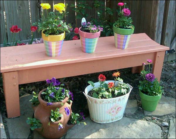 Select Pine Contoured Garden Bench