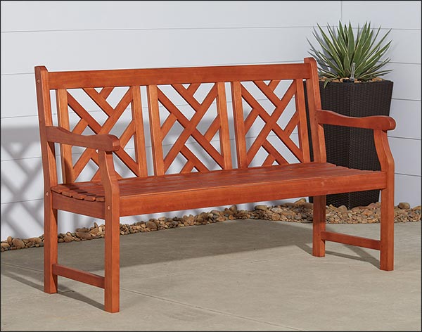 5 Atlantis Diagonal Slat Bench