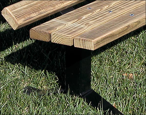 Single Sided Surface Mount Park Bench