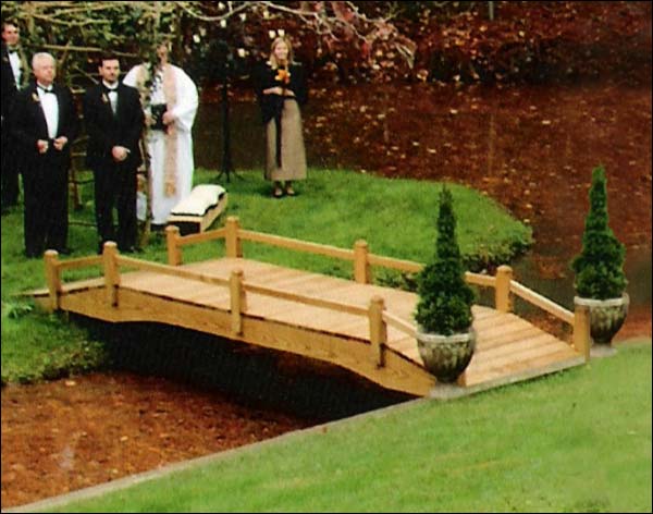 Treated Pine Covepoint Single Rail Bridge