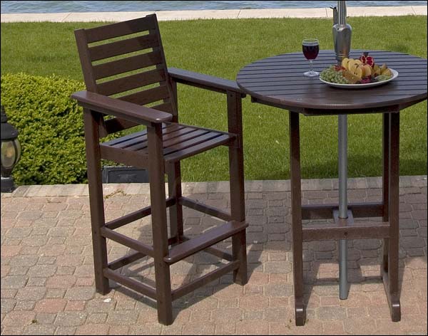 POLYWOOD Captain Bar Stool