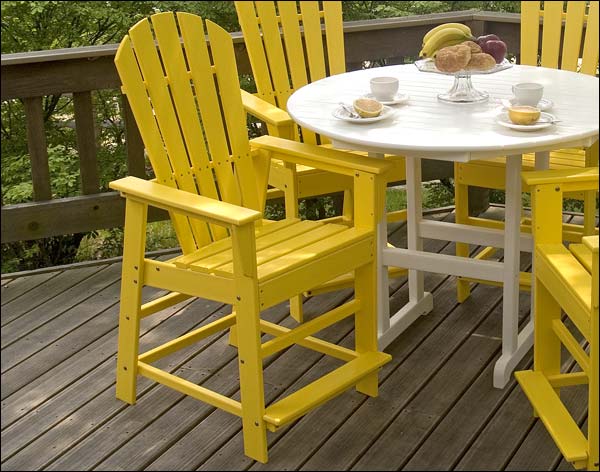 POLYWOOD Shell Back Rail Chair