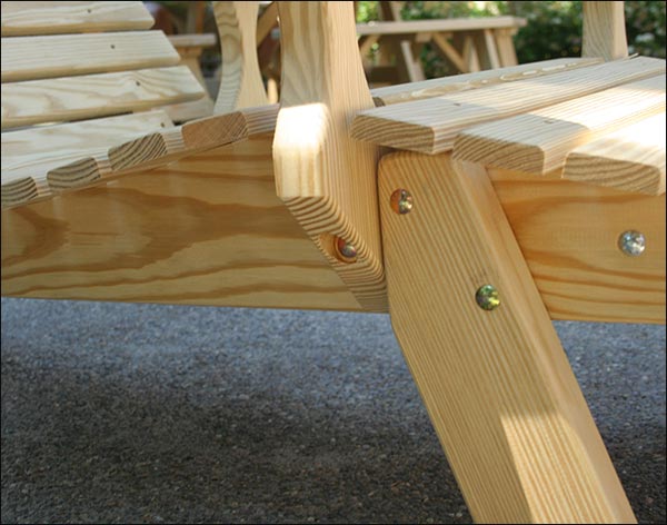 Treated Pine Chaise Lounge w/Arms