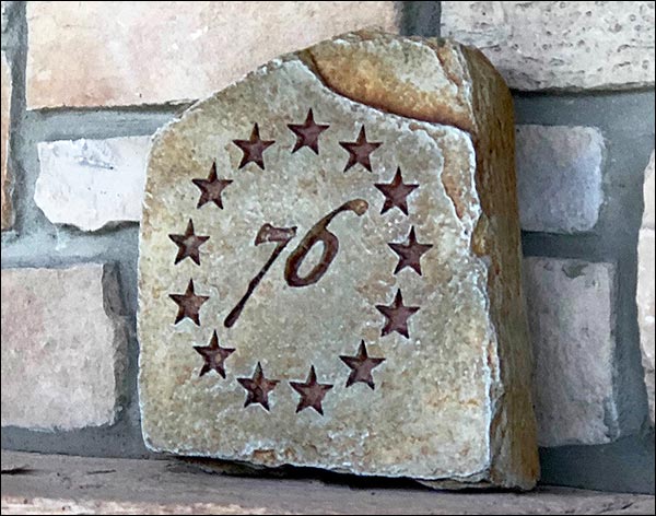 Concrete Colonial Patriotic Stone