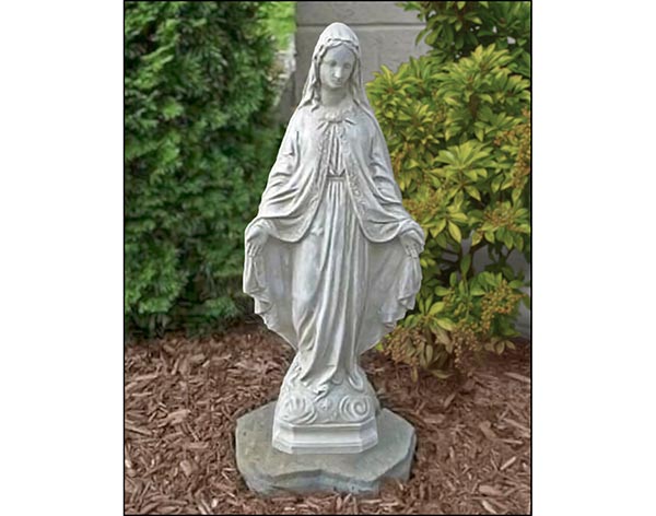 24" Concrete Madonna Statue