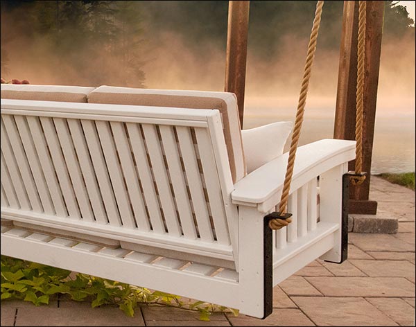 Cypress Mission Lounge Rope Swingbed w/ Sunbrella Cushions