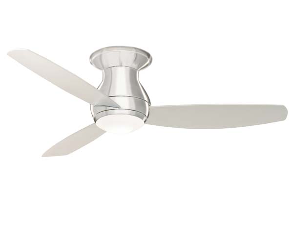 Brushed Steel Sky Outdoor Ceiling Fan w/ Light