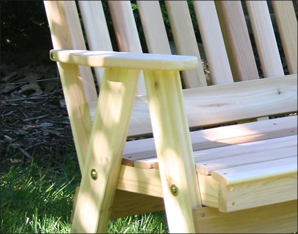 Red Cedar Southern English Garden Bench