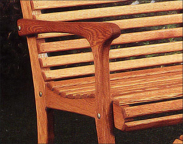 48" Oak Garden Bench