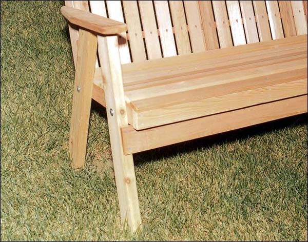 Red Cedar Blue Mountain Fanback Garden Bench