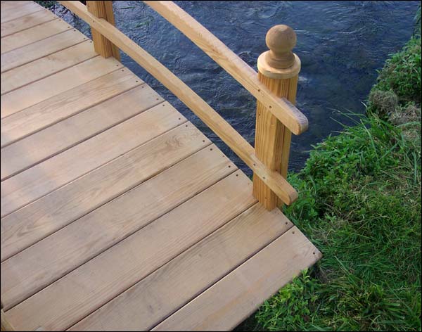 Treated Pine Keira Double Rail Garden Bridge