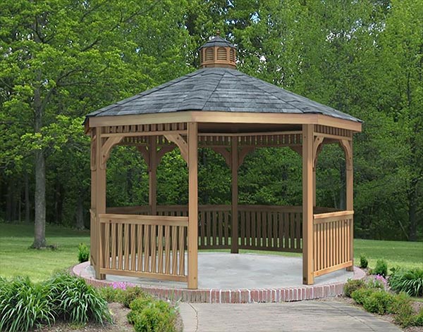 10' Cedar Octagon Gazebo