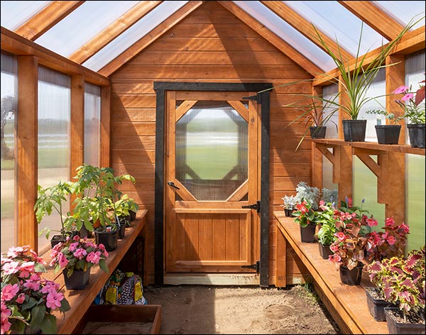 Red Cedar Shed Style Greenhouse