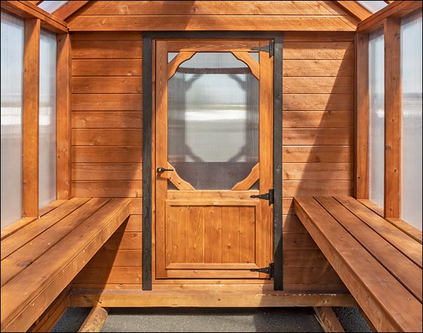 Red Cedar Shed Style Greenhouse