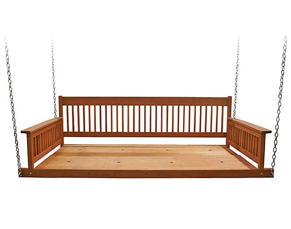 Red Grandis Porch Swing Day Bed