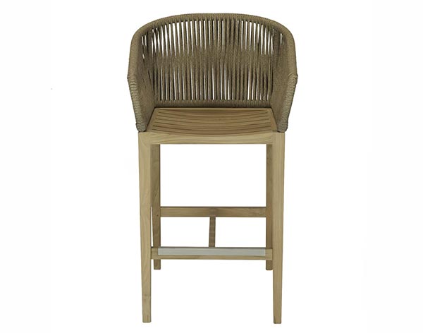 Teak Delray Bar Chair