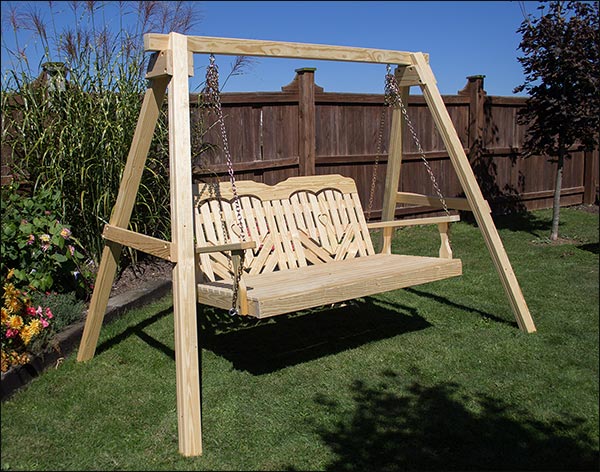 Treated Pine Heartback Swingbed