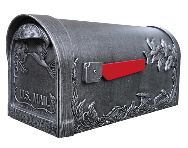 Aluminum Hummingbird Curbside Mailbox