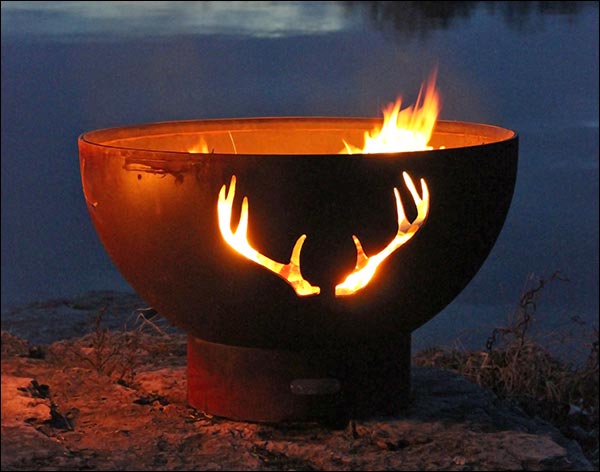 Carbon Steel Deer Fire Pit