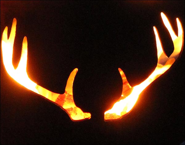 Carbon Steel Deer Fire Pit