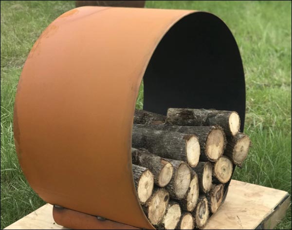 Carbon Steel Circular Firewood Rack