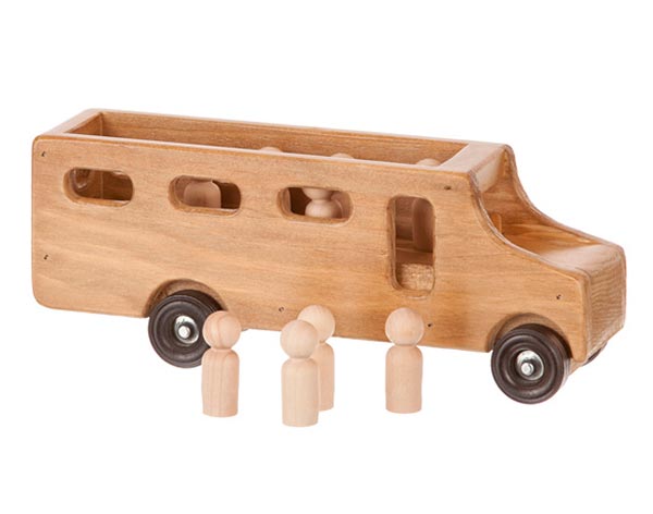 Small Toy School Bus w/ Mini People
