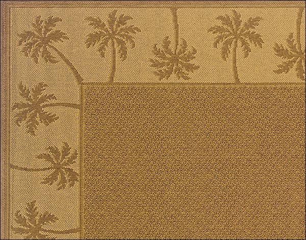 Lanai Palm Rug - Brown