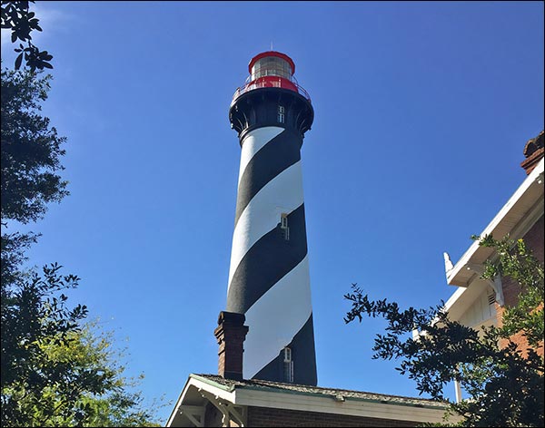 Poly Lumber/Wooden Hybrid St Augustine Lighthouse Replica with Base