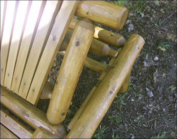 White Cedar Stained Lounge