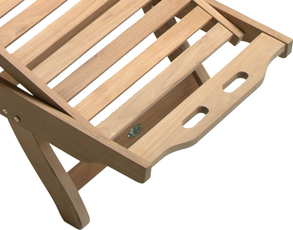 Teak Reclining Sunbed