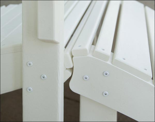 POLYWOOD Seashell Ottoman