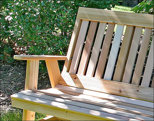 Red Cedar English Garden Glider