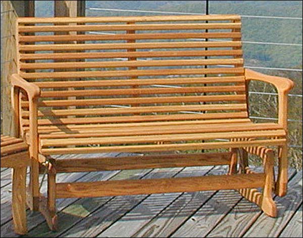 Oak Midback Glider